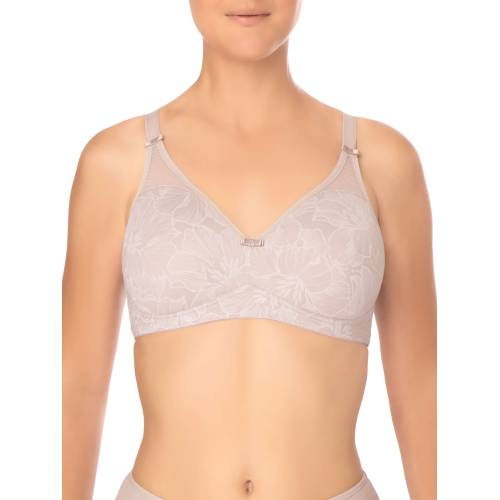 Felina Wireless Molded Bra VISION BLOOM 203288 light taupe bloom front